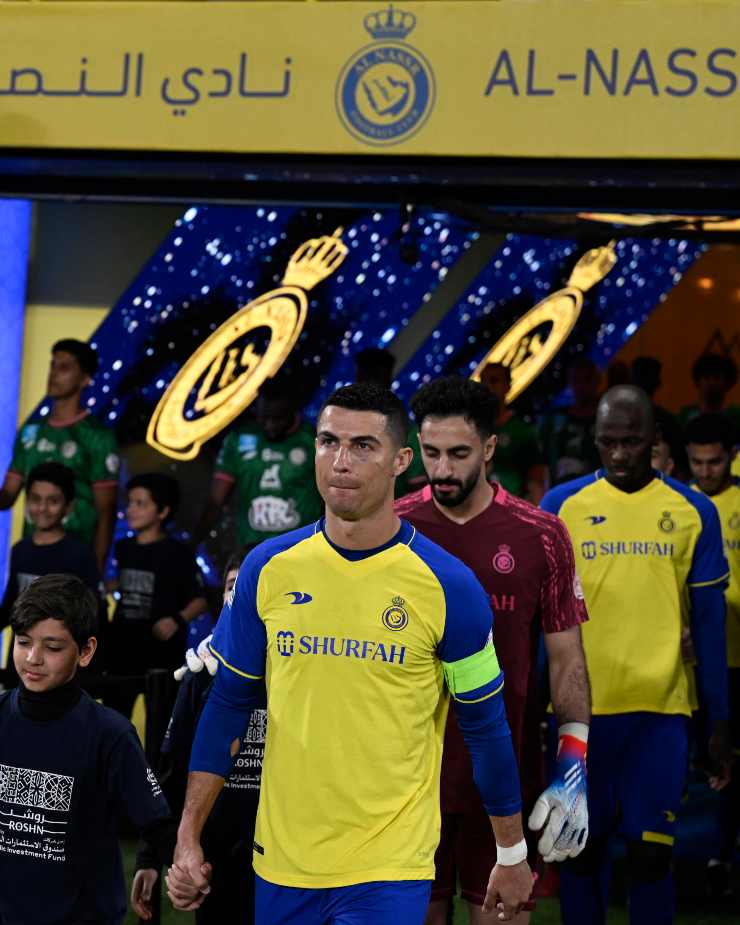 Cristiano Ronaldo con la maglia dell'Al-Nassr