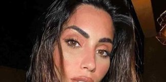 Federica Nargi abito esaltante scollatura minigonna