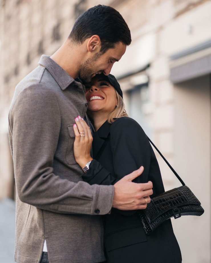 Sergio Rico e la moglie Alba Silva