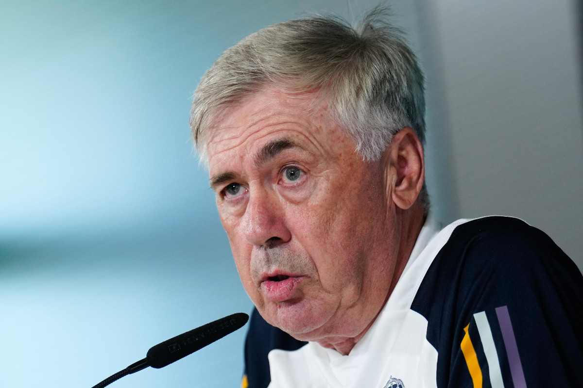 Carlo Ancelotti in conferenza stampa