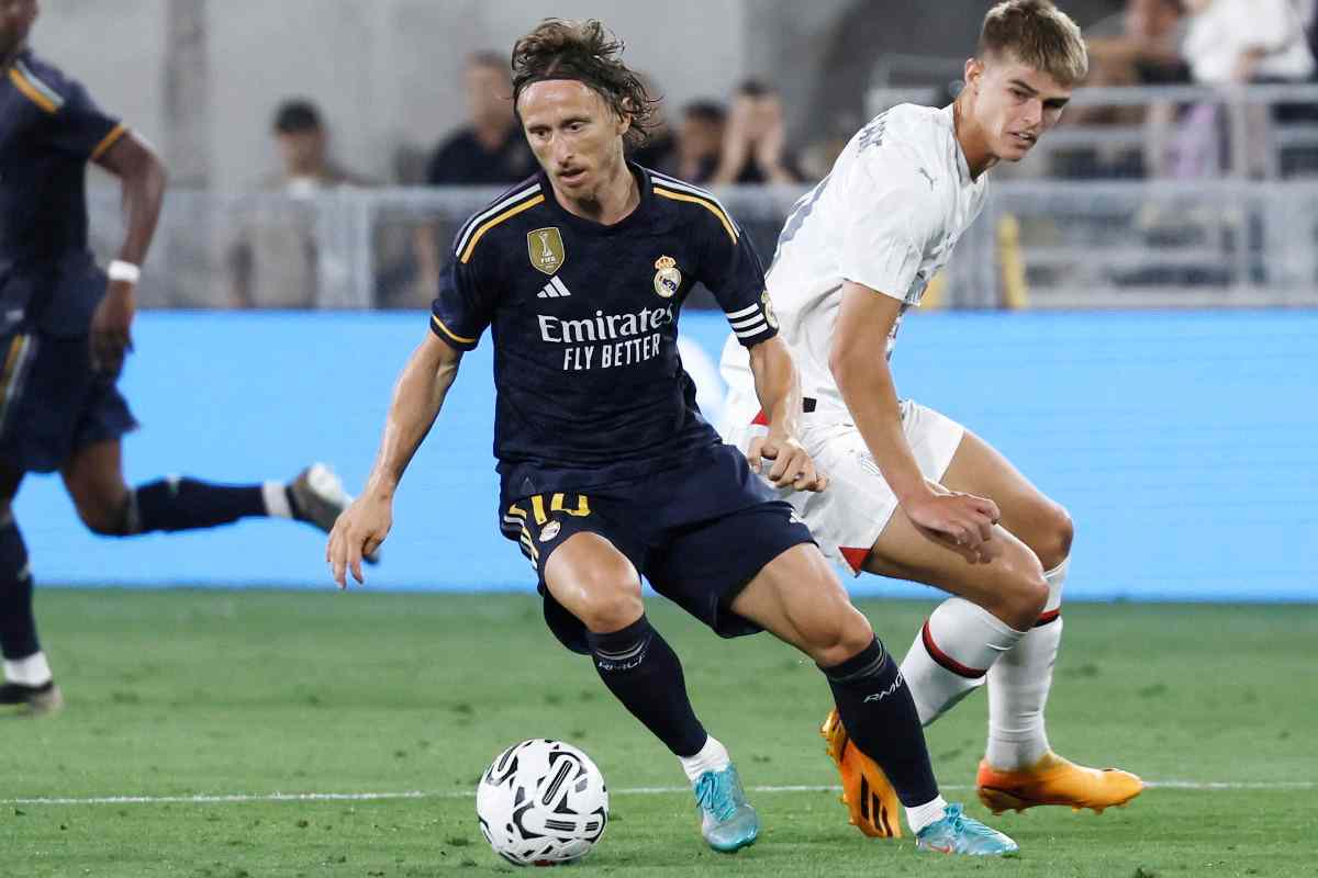 Luka Modric con la maglia del Real Madrid