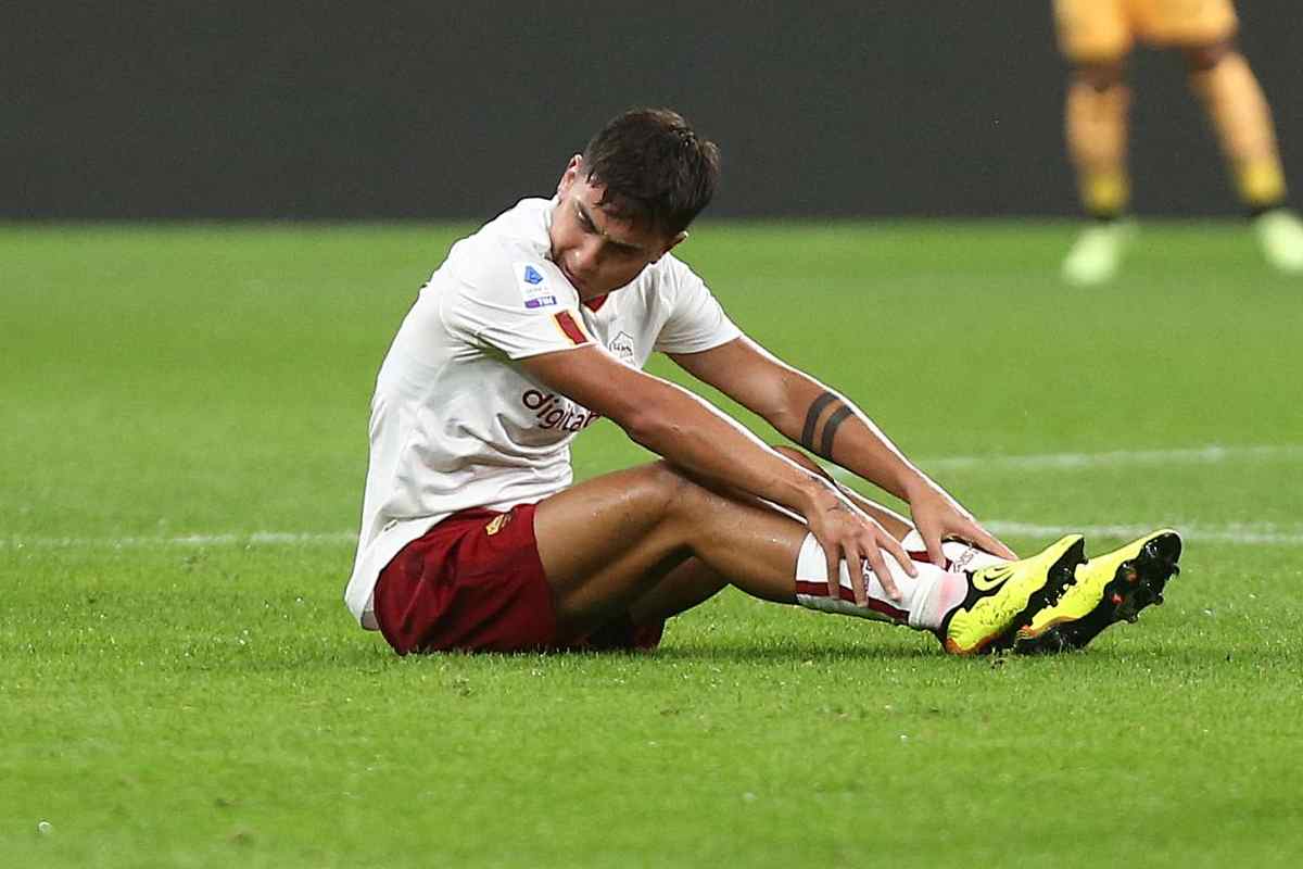 Roma Dybala infortunio condizioni tempi recupero
