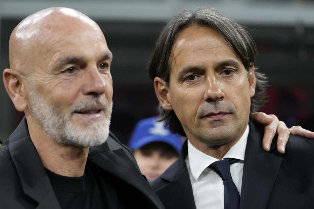 Stefano Pioli e Simone Inzaghi si salutano