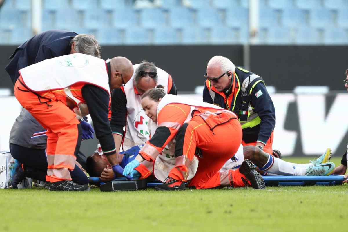 Renato Sanches infortunio Roma