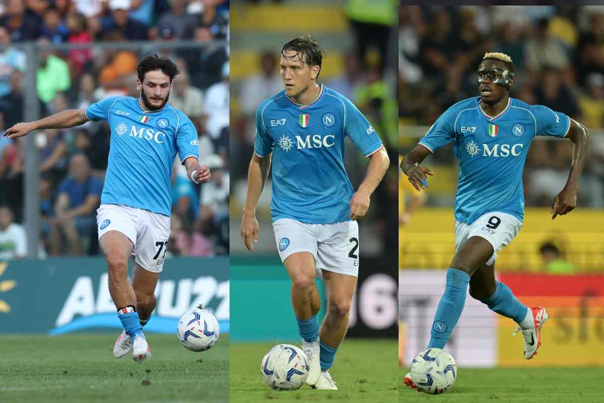 Calciomercato Napoli rinnovo Kvaratskhelia Zielinski Osimhen