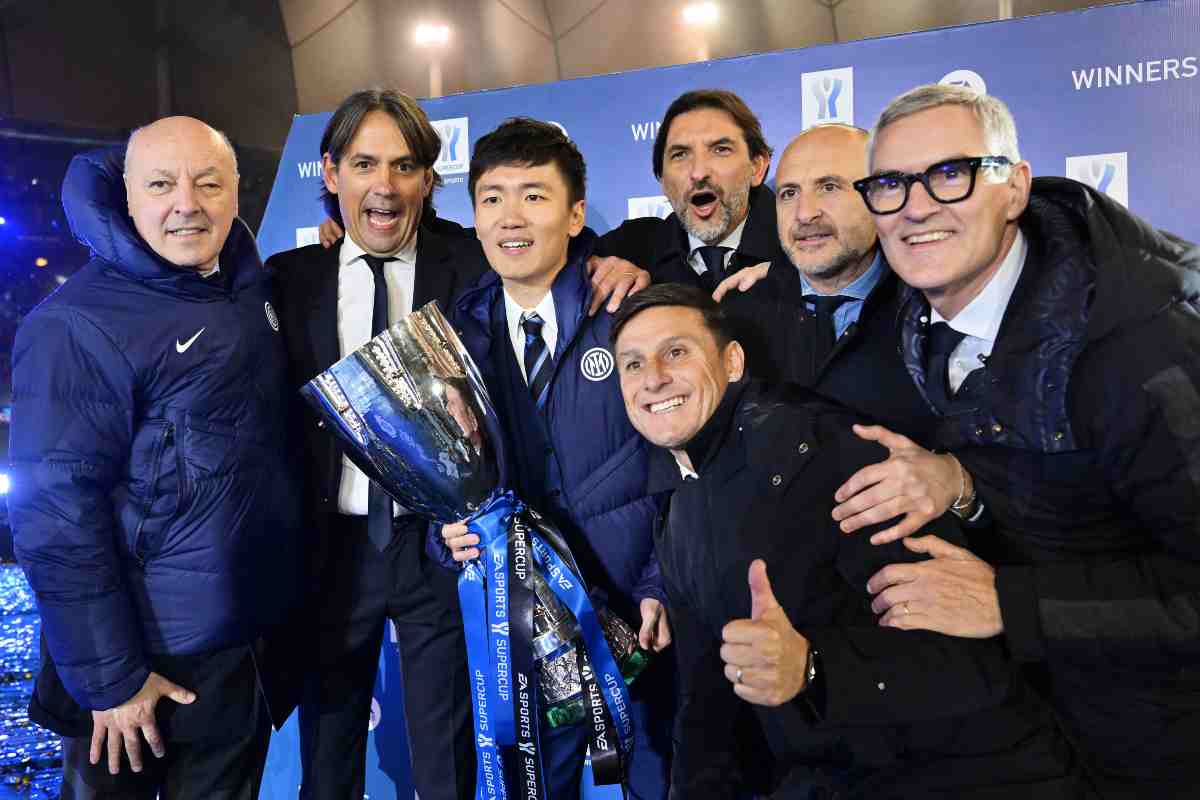 Inzaghi, Marotta, Zhang e la dirigenza dell'Inter