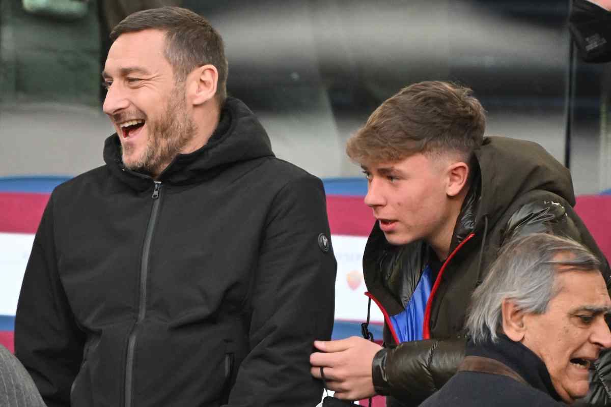 Francesco e Cristian Totti gol frosinone