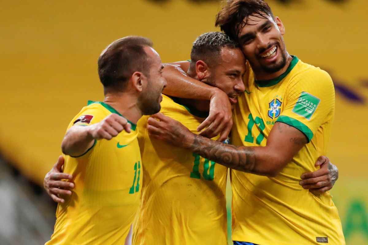 Neymar Paqueta nazionale Brasile