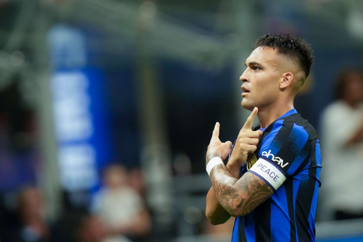 esultanza Lautaro Martinez dopo un gol