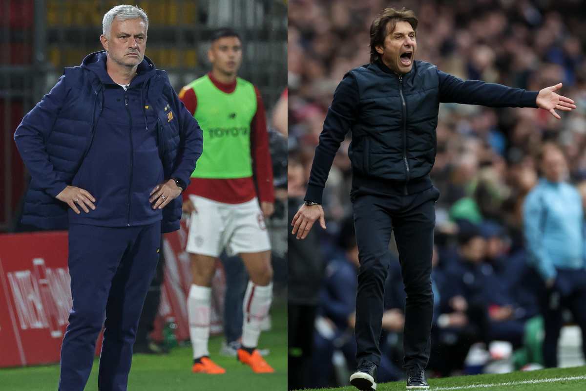 Roma allenatore Mourinho Conte