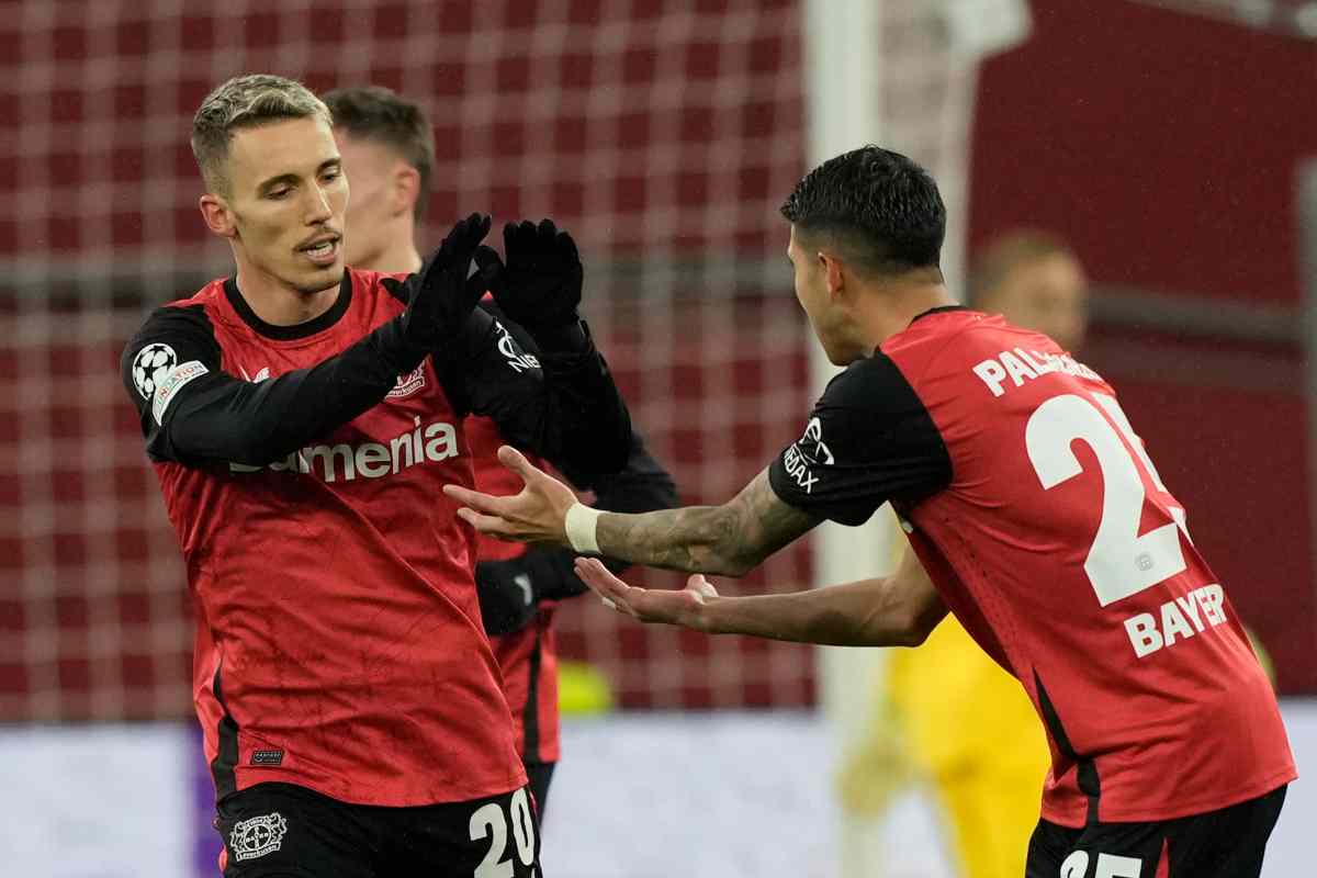 Grimaldo esulta dopo un gol