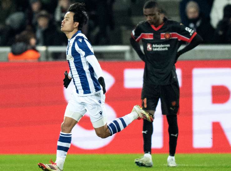 Kubo esulta dopo un gol