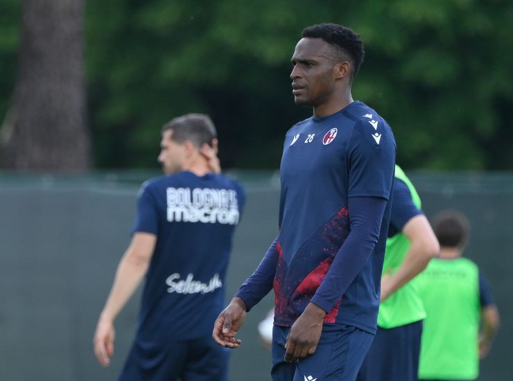 Lucumì durante un allenamento