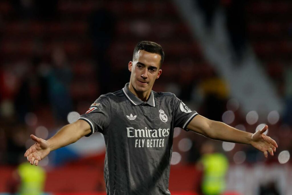 Lucas Vazquez in azione Real